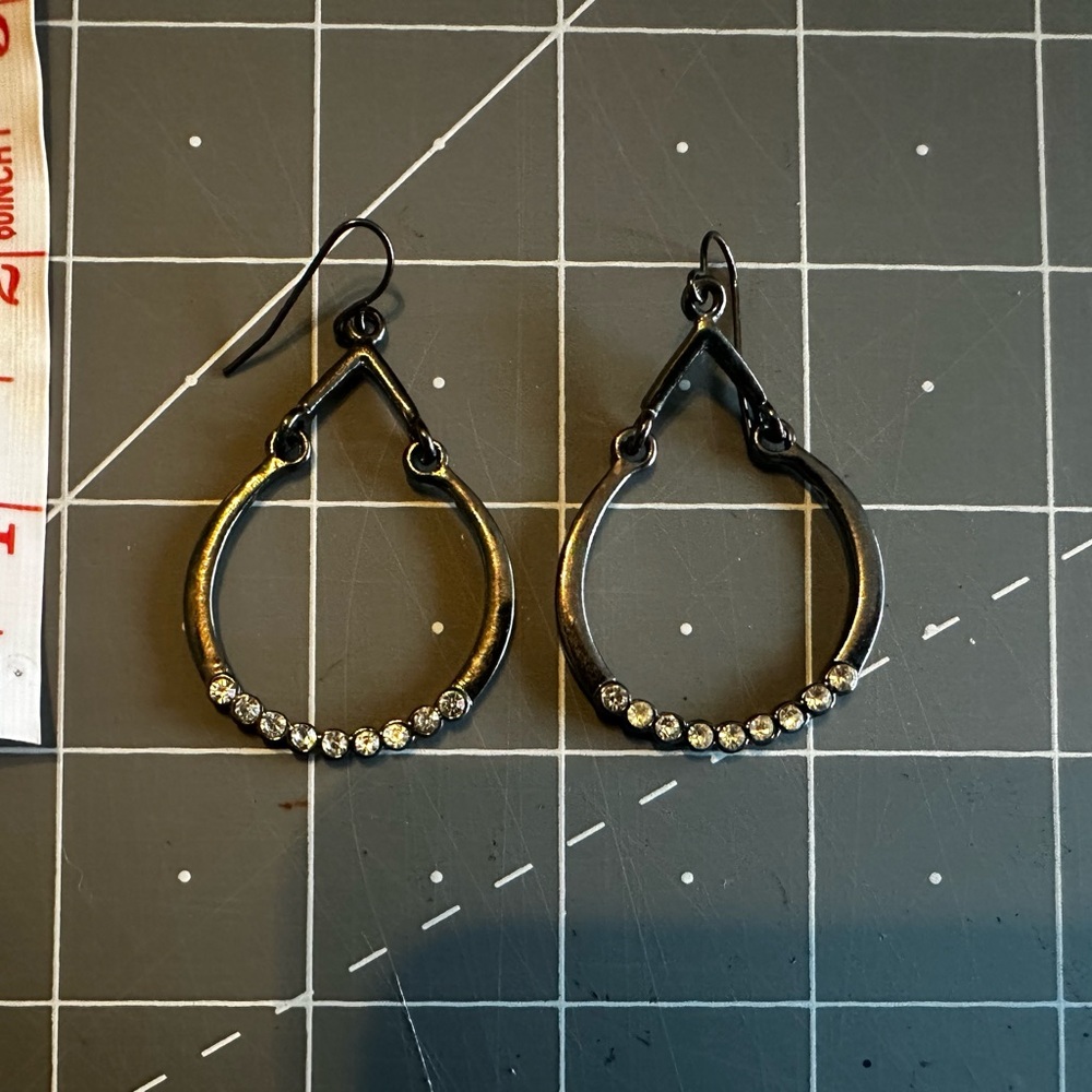 Gunmetal earrings